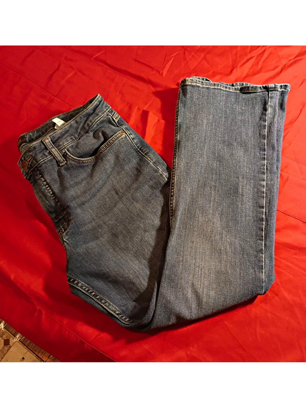 Lee Premium Quality Blue Denim Jeans with Flared Legs